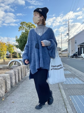 「CANAL JEAN（キャナルジーン）のアイテム」を使った、きな☆ki_naさん（骨格ストレート・レディース・153cm）の冬コーディネート