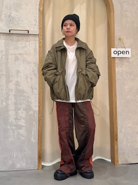 「アイテム（スウェットパンツ）」を使った、きな☆ki_naさん（レディース・153cm）の秋コーディネート