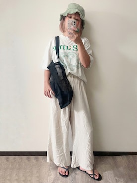 「DAISO（DAISO）のアイテム」を使った、きな☆ki_naさん（レディース・153cm）の夏コーディネート