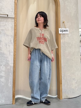 「CIAOPANIC TYPY（チャオパニックティピー）のアイテム（パンツ）」を使った、きな☆ki_naさん（レディース・153cm）の春コーディネート