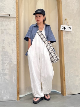 「アイテム（キャップ）」を使った、きな☆ki_naさん（レディース・153cm）の夏コーディネート