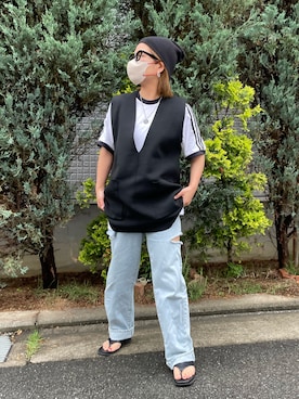 「CANAL JEAN（キャナルジーン）のアイテム」を使った、きな☆ki_naさん（骨格ストレート・レディース・153cm）の夏コーディネート