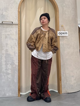 「アイテム（ニットキャップ/ビーニー）」を使った、きな☆ki_naさん（レディース・153cm）の秋コーディネート