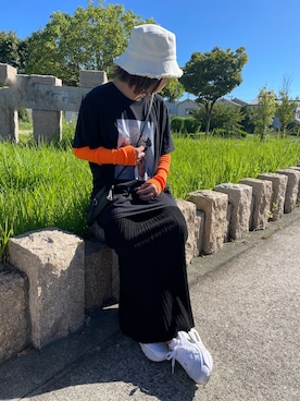 「GRL（グレイル）のアイテム（帽子）」を使った、きな☆ki_naさん（レディース・153cm）の秋コーディネート