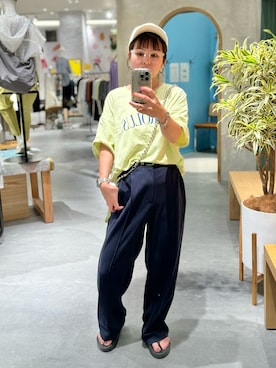「JEANASIS（ジーナシス）のアイテム（PC・スマホグッズ/家電）」を使った、きな☆ki_naさん（レディース・153cm）の夏コーディネート