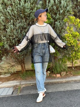 「niko and...（ニコアンド）のアイテム」を使った、きな☆ki_naさん（骨格ストレート・レディース・153cm）の秋コーディネート