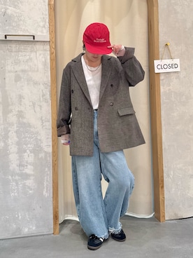 「アイテム（テーラードジャケット）」を使った、きな☆ki_naさん（レディース・153cm）の秋コーディネート