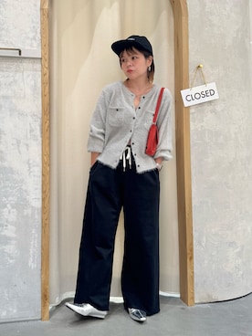 「アイテム（スウェットパンツ）」を使った、きな☆ki_naさん（レディース・153cm）の秋コーディネート