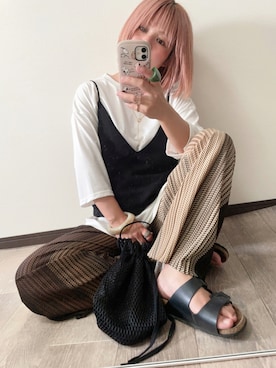きな☆ki_naさんの「WEGO/【2点セット】クリアバングル」を使ったコーディネート