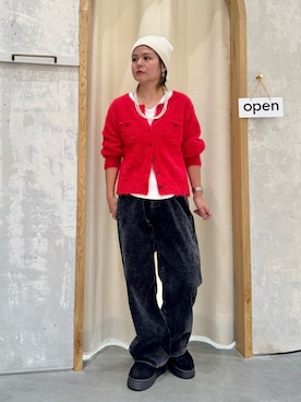 「CIAOPANIC TYPY（チャオパニックティピー）のムートンサンダル（サンダル）」を使った、きな☆ki_naさん（レディース・153cm）の秋コーディネート