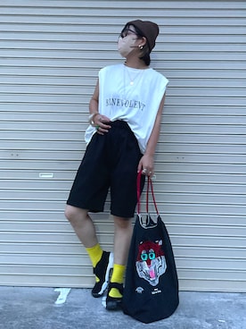 「AIC.（エーアイシー）のアイテム」を使った、きな☆ki_naさん（レディース・153cm）の夏コーディネート