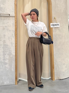「アイテム（ニットキャップ/ビーニー）」を使った、きな☆ki_naさん（レディース・153cm）の秋コーディネート