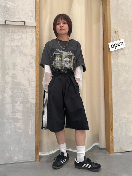 セール】【etsinta／エシンタ】リメイクジャージーハーフパンツ