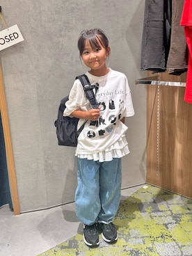 「アイテム（パンツ）」を使った、きな☆ki_naさん（キッズ・123cm）の秋コーディネート