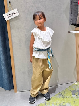 「アイテム（財布/小物）」を使った、きな☆ki_naさん（キッズ・123cm・10代）の秋コーディネート