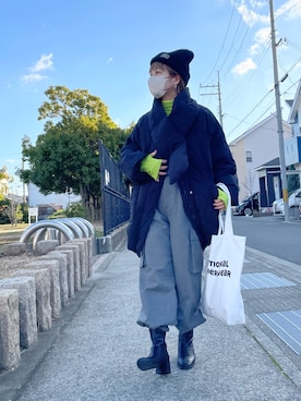 「CFT.（シフト）のアイテム（ジャケット/アウター）」を使った、きな☆ki_naさん（レディース・153cm）の冬コーディネート