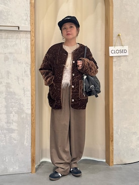 「アイテム（ベスト）」を使った、きな☆ki_naさん（レディース・153cm）の秋コーディネート