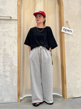 「アイテム（キャップ）」を使った、きな☆ki_naさん（レディース・153cm）の夏コーディネート