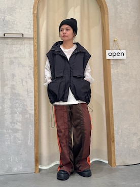 「アイテム（ブルゾン）」を使った、きな☆ki_naさん（レディース・153cm）の秋コーディネート