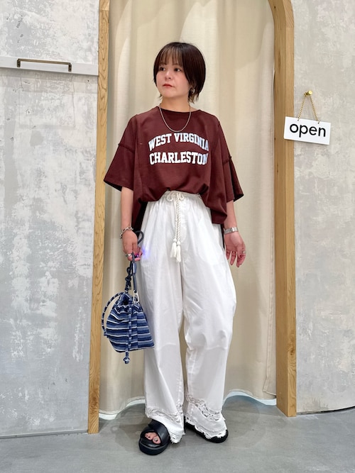 USAコットン切替プリントTee