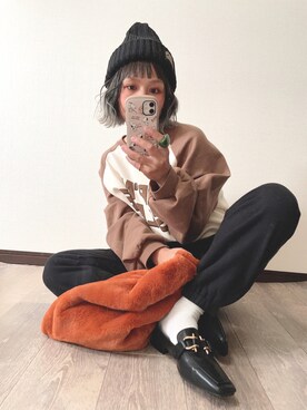「DAISO（DAISO）のアイテム」を使った、きな☆ki_naさん（レディース・153cm）の秋コーディネート