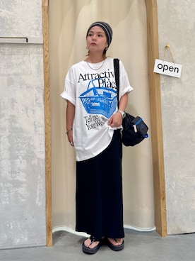 「アイテム（ニットキャップ/ビーニー）」を使った、きな☆ki_naさん（レディース・153cm）の夏コーディネート