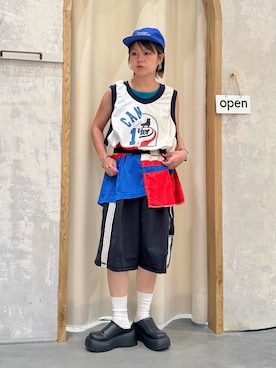 「CIAOPANIC TYPY（チャオパニックティピー）のアイテム（ブーツ）」を使った、きな☆ki_naさん（レディース・153cm）の夏コーディネート