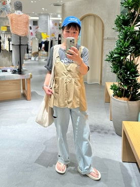 「FOSSIL（フォッシル）のアイテム」を使った、きな☆ki_naさん（レディース・153cm）の夏コーディネート