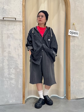 「アイテム（スウェットパンツ）」を使った、きな☆ki_naさん（レディース・153cm）の夏コーディネート