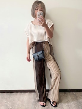 「DAISO（DAISO）のアイテム」を使った、きな☆ki_naさん（レディース・153cm）の夏コーディネート