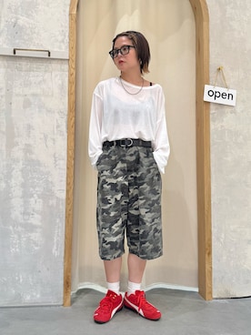 「アイテム（ファッション雑貨）」を使った、きな☆ki_naさん（レディース・153cm）の夏コーディネート