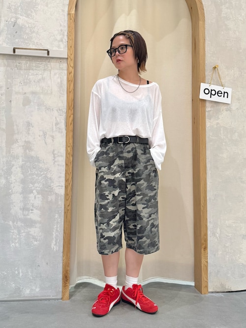 【15色展開】サイドスリットシアートップス
