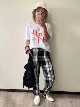 「GRL（グレイル）のアイテム（帽子）」を使った、きな☆ki_naさん（レディース・153cm）の秋コーディネート