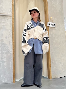 「CIAOPANIC TYPY（チャオパニックティピー）のアイテム（パンツ）」を使った、きな☆ki_naさん（レディース・153cm）の春コーディネート