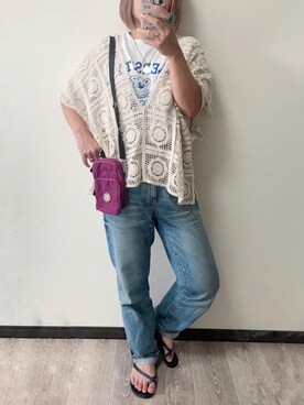「DAISO（DAISO）のアイテム」を使った、きな☆ki_naさん（レディース・153cm）の夏コーディネート