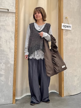 「アイテム（トートバッグ）」を使った、きな☆ki_naさん（レディース・153cm）の秋コーディネート