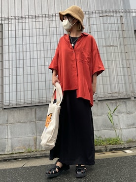 「CFT.（シフト）のアイテム（ワンピース/ドレス）」を使った、きな☆ki_naさん（レディース・153cm）の夏コーディネート