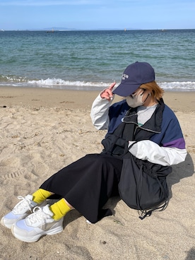 「ISOOK（アイスー）のアイテム（スウェット）」を使った、きな☆ki_naさん（レディース・153cm）の春コーディネート