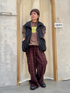 「アイテム（ブルゾン）」を使った、きな☆ki_naさん（レディース・153cm）の冬コーディネート