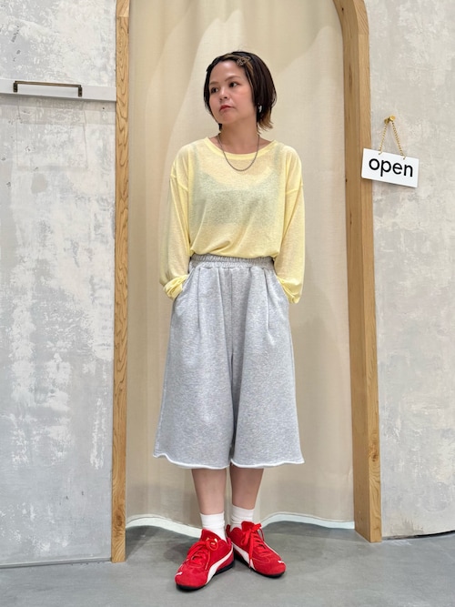 【15色展開】サイドスリットシアートップス