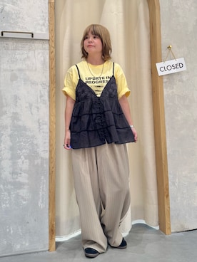 「CIAOPANIC TYPY（チャオパニックティピー）のアイテム（トップス）」を使った、きな☆ki_naさん（レディース・153cm）の夏コーディネート