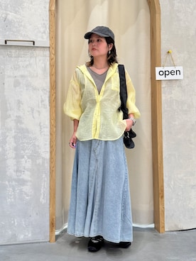 「CIAOPANIC TYPY（チャオパニックティピー）のアイテム（キャップ）」を使った、きな☆ki_naさん（レディース・153cm）の春コーディネート