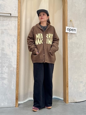 「アイテム（スウェットパンツ）」を使った、きな☆ki_naさん（レディース・153cm）の秋コーディネート