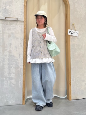 「CIAOPANIC TYPY（チャオパニックティピー）のアイテム（帽子）」を使った、きな☆ki_naさん（レディース・153cm）の冬コーディネート