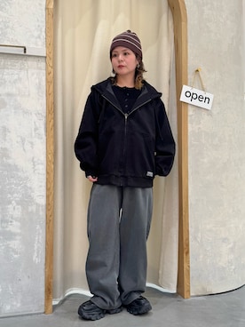 「CIAOPANIC TYPY（チャオパニックティピー）のアイテム（帽子）」を使った、きな☆ki_naさん（レディース・153cm）の春コーディネート