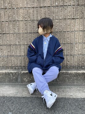 「はじめましてコーデ」｜「アイテム（ブルゾン）」を使った、きな☆ki_naさん（レディース・153cm）の春コーディネート