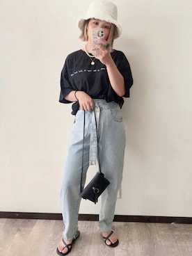 「DAISO（DAISO）のアイテム」を使った、きな☆ki_naさん（レディース・153cm）の夏コーディネート