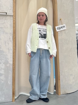 「CIAOPANIC TYPY（チャオパニックティピー）のアイテム（パンツ）」を使った、きな☆ki_naさん（レディース・153cm）の春コーディネート