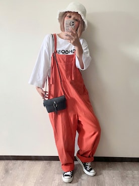 「GRL（グレイル）のアイテム（帽子）」を使った、きな☆ki_naさん（レディース・153cm）の秋コーディネート