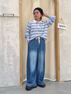 「アイテム（ニットキャップ/ビーニー）」を使った、きな☆ki_naさん（レディース・153cm）の秋コーディネート